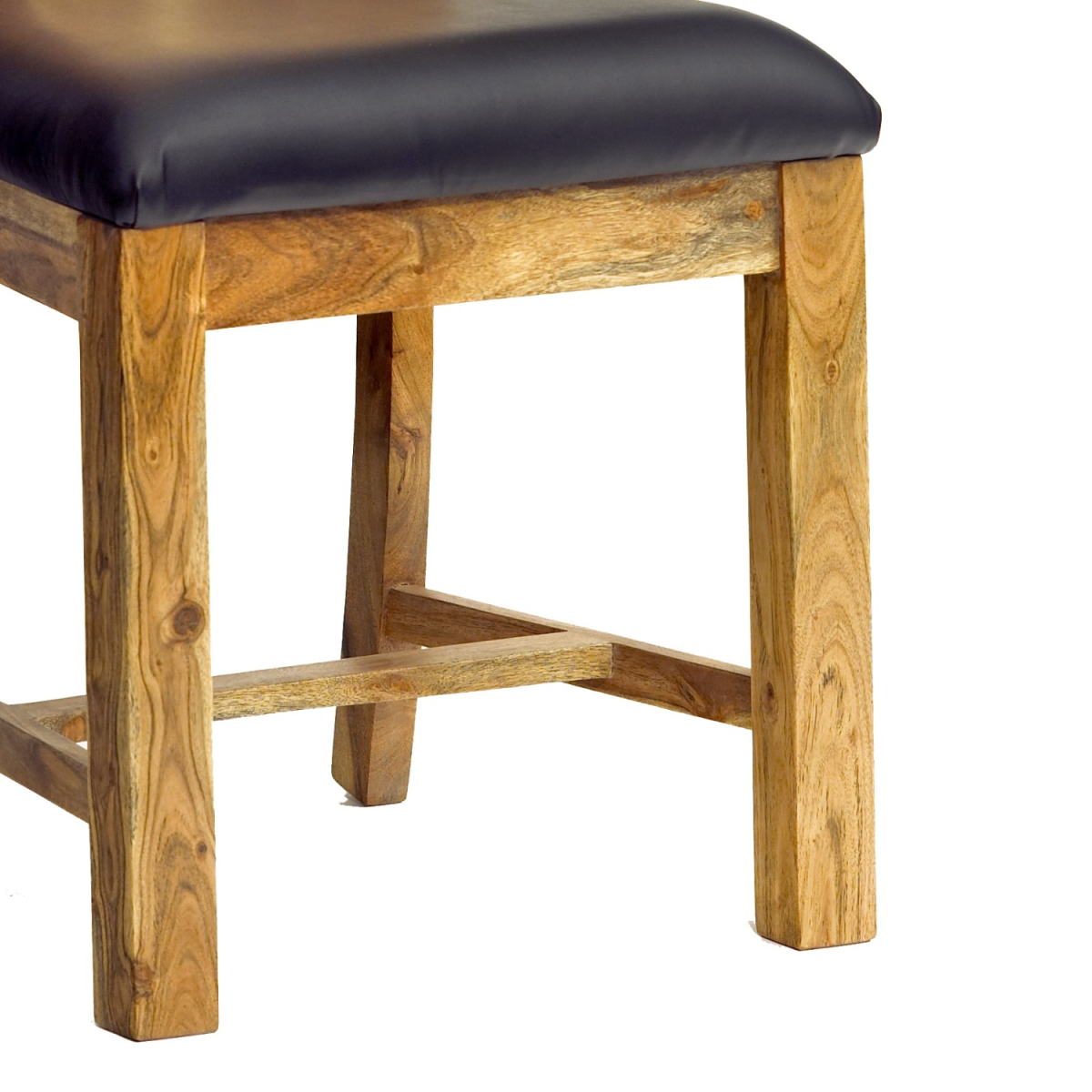 Metropolis Industrial Dining Chairs, Set of 2 – Metal and Wood Design, Sturdy Everyday Seating