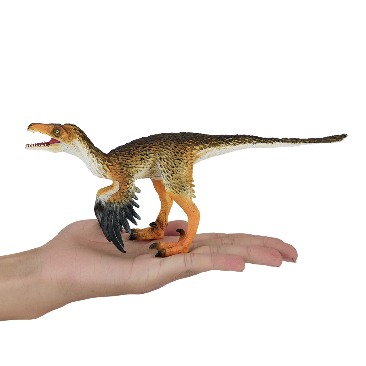 Mojo Troodon Dinosaur Figure with Articulated Jaw – Hand-Painted Realistic Prehistoric Toy
