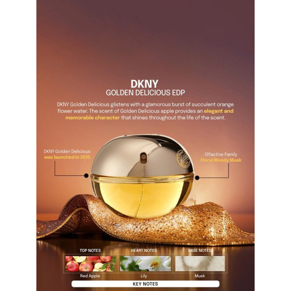 DKNY Be Delicious Golden Eau de Parfum Spray 30ml for Women
