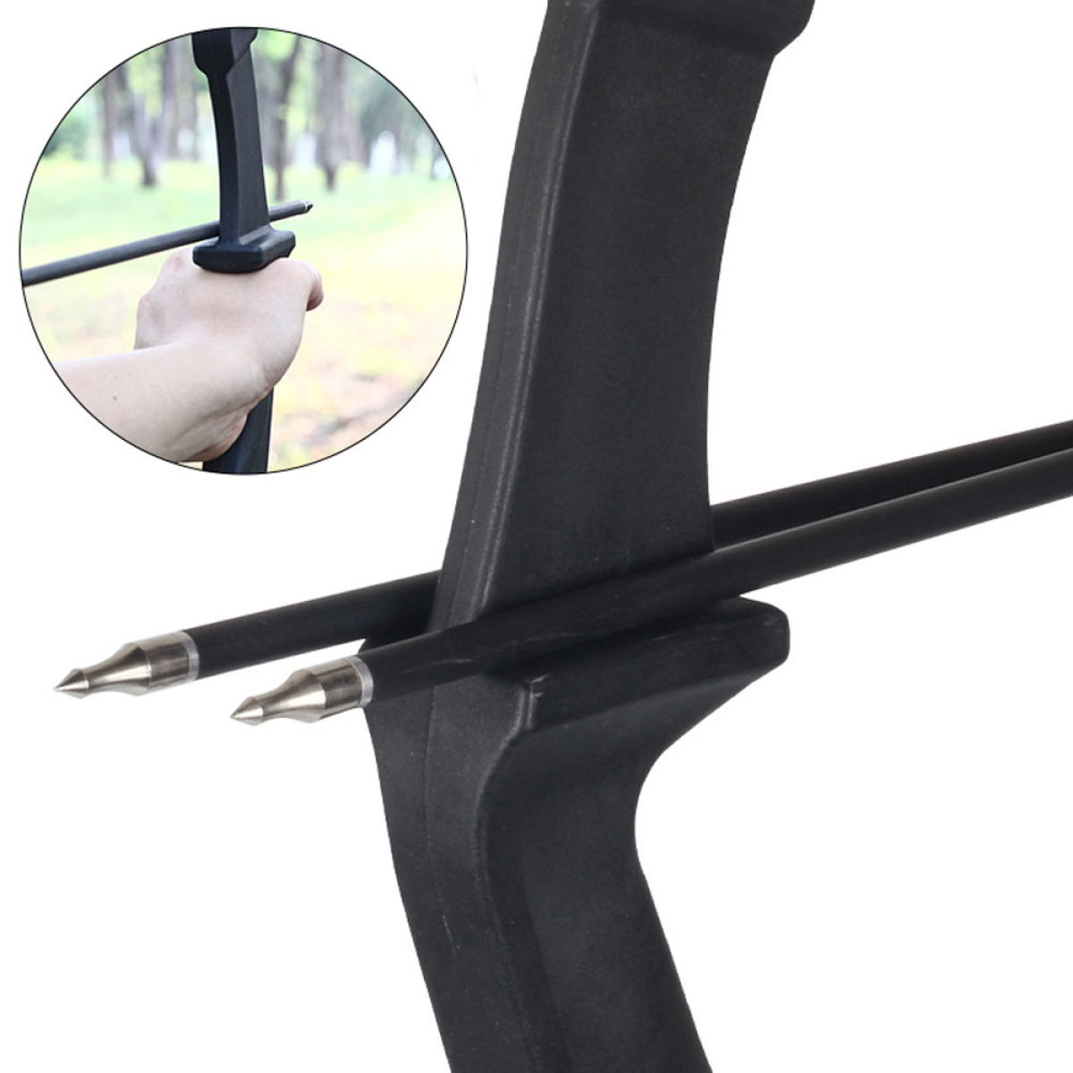 53-Inch Takedown Recurve Bow Set, 40lbs, with 6 Fibreglass Arrows & Target Faces – Archery Kit