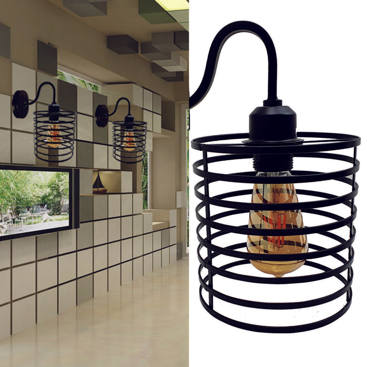Vintage Industrial Loft Wall Sconce, E27
