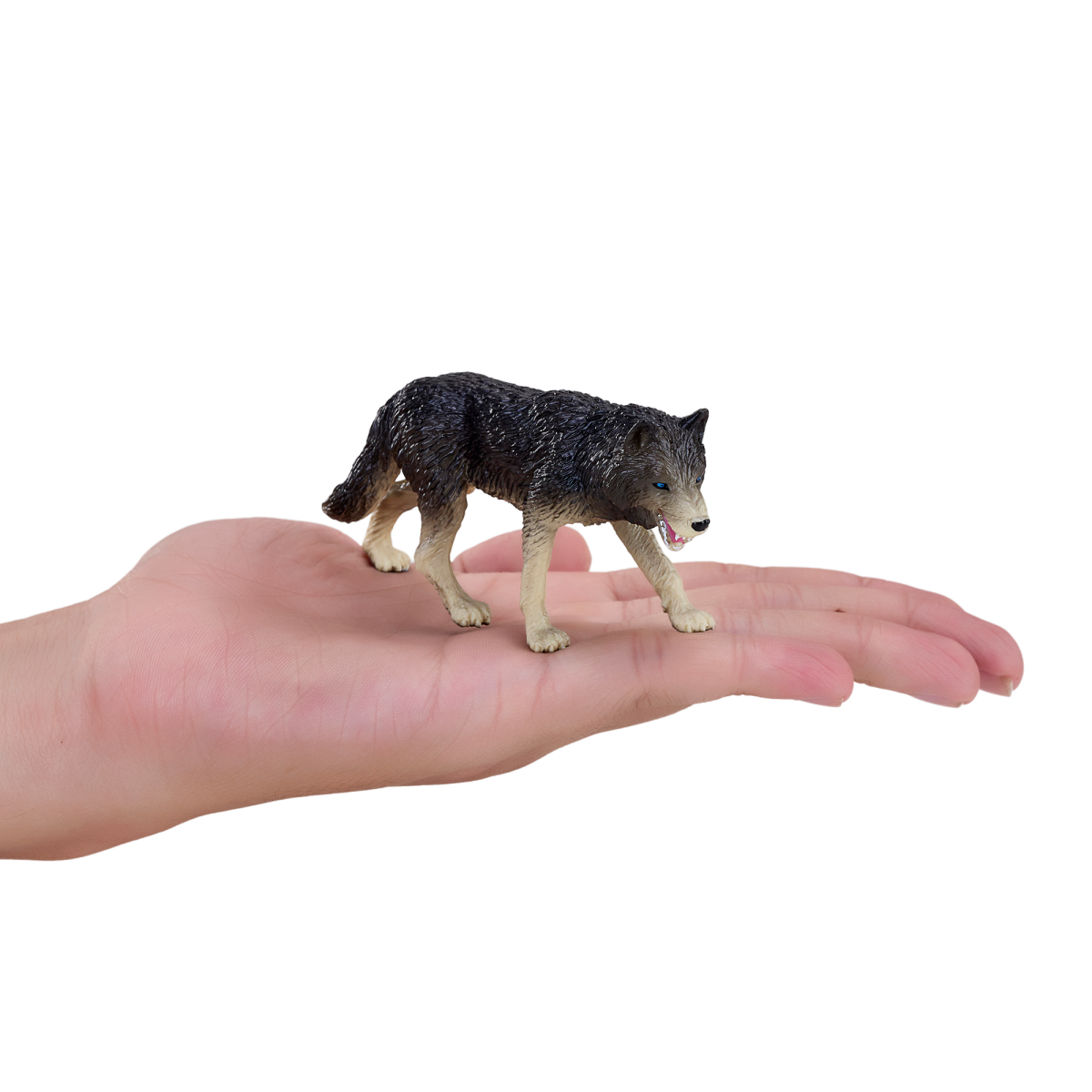 Mojo Fun Timber Wolf Toy Figurine – Hand-Painted Realistic Wildlife Model