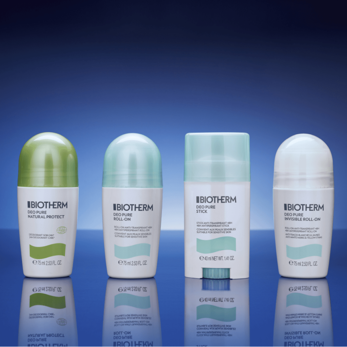 Biotherm Deo Pure Roll-On Deodorant 75ml – Gentle Long-Lasting Freshness for Sensitive Skin