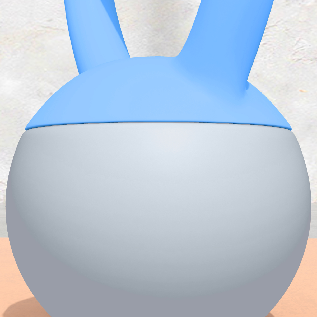 4kg Soft Kettlebell with Non-Slip Handle & Flat Base – Home Gym Strength and Cardio Training, Light Blue and Grey