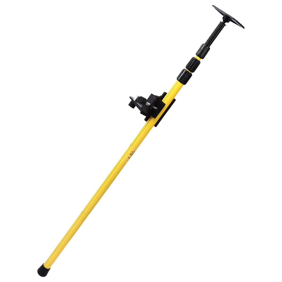 2.8m Telescoping Laser Level Pole with Mounting Bracket for Rotary and Line Lasers – Aluminium Alloy