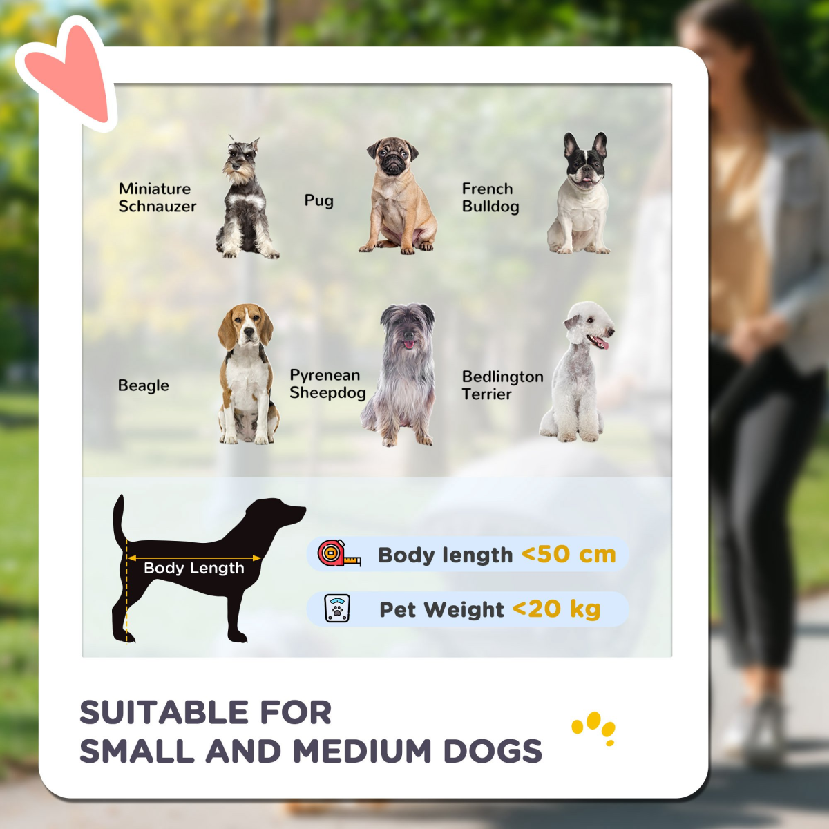 PawHut One-Click Foldable Pet Stroller with Mesh Windows – Dog Buggy for Small Dogs up to 10kg, Grey