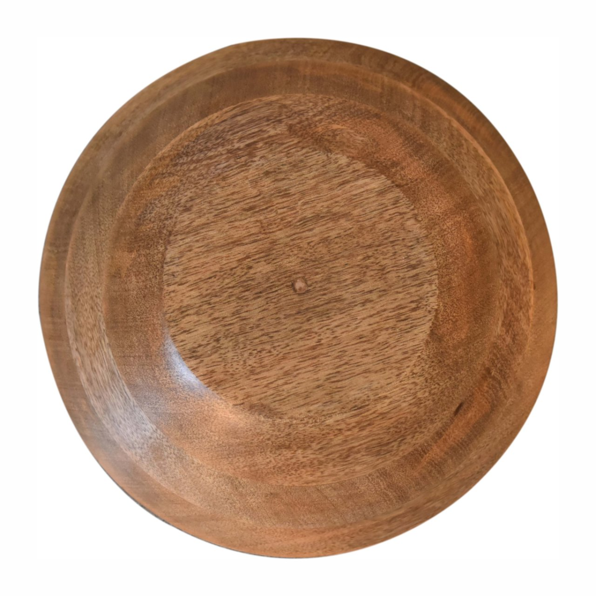 Artisan Furniture Solid Mango Wood Floral Bird Bowl Set of 2 – Handcrafted Decorative Bowls, Beige