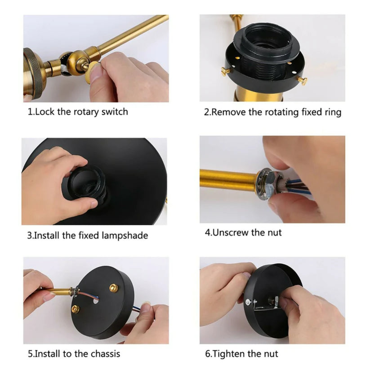 LEDSone Vintage Plug-In Wall Light with 180cm Cord, E27 Holder & Free Bulb – Industrial Sconce, Black