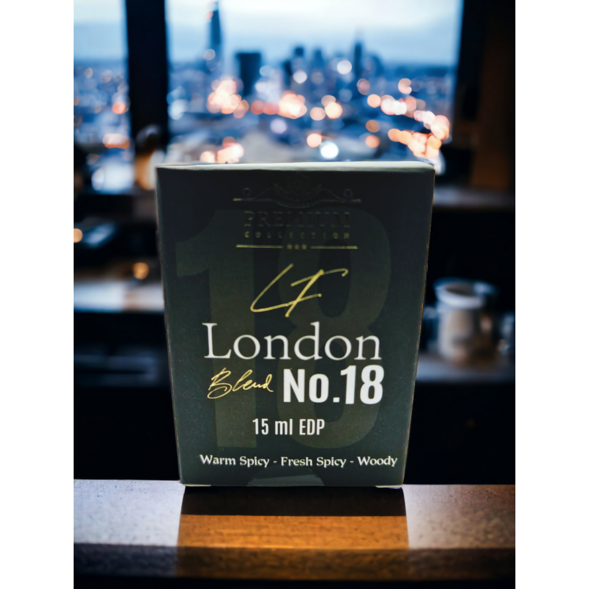 Livfragrance Blend No.18 London Eau de Parfum Oil-Based Leather, Spice & Tobacco Travel Fragrance 15ml β Leather & Tobacco, Oud Fragrance for Men