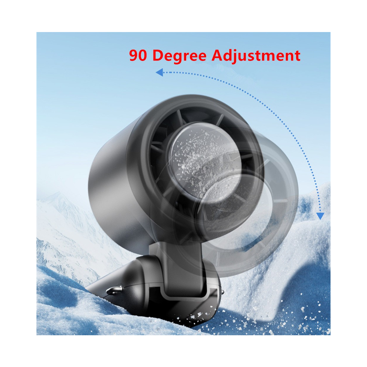 Portable Handheld Turbo Fan with Ice Cooling & LED Display – USB Rechargeable Foldable Mini Fan