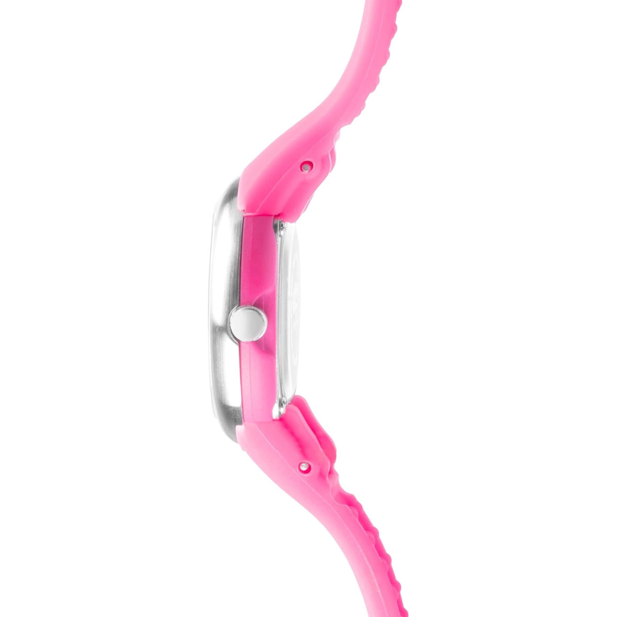 Limit Girls' Analogue Watch – White Dial, Pink Silicone Strap, 100m Water Resistant
