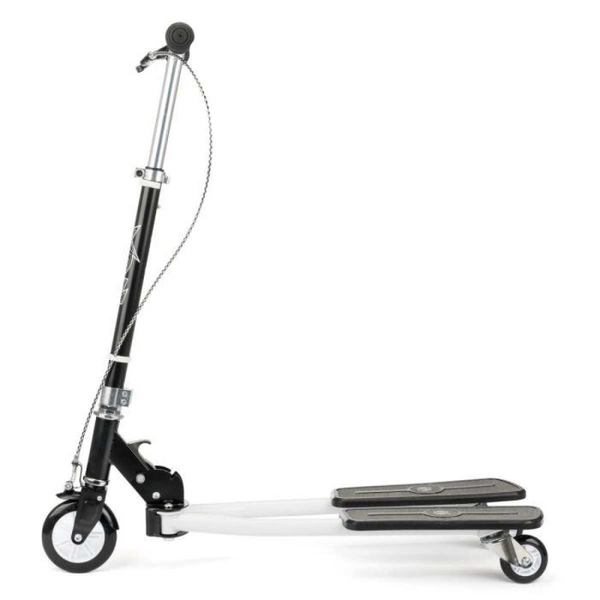 Xootz Pulse Scissor Scooter for Kids with Adjustable Handlebar & Brake – Ages 5+, White