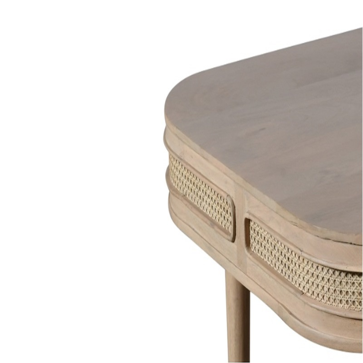 Valencia Cane & Mango Wood 6 Seater Dining Table – Hand-Crafted Natural Dining Room Table