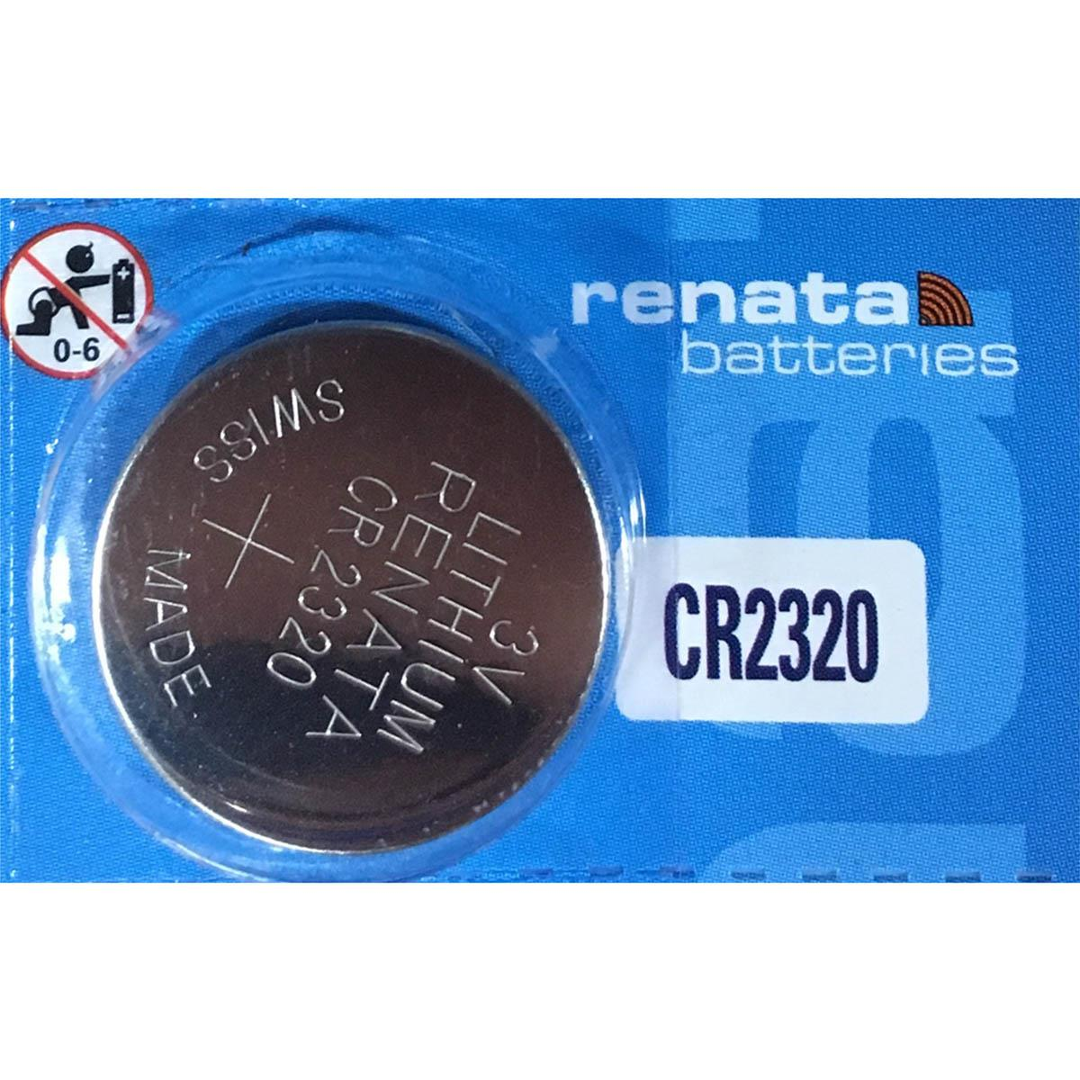 Renata CR2320 Lithium Coin Cell Watch Battery, Single Battery – Replacement Power for Watches