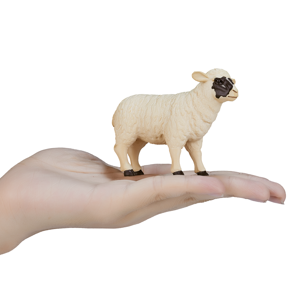 Mojo Fun Black-Faced Sheep Ewe Toy – Farm Animal Figurine