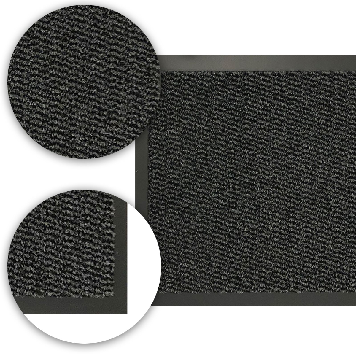 Super Hard-Wearing Barrier Mat 90 x 200cm – Heavy-Duty Dirt Barrier for Homes, Shops & Workplaces, Anthracite