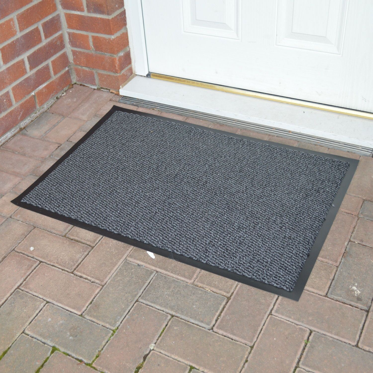 Super Hard-Wearing Barrier Mat, 50 x 80 cm – High-Traffic Entrance Door Mat for Home, Shop & Workplace, Grey