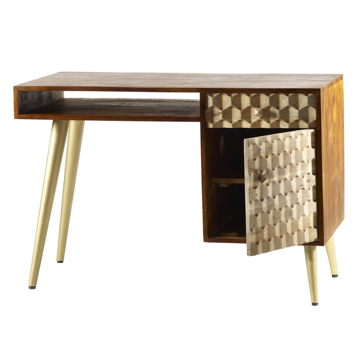 Edison Desk with Scandinavian-Inspired Legs – Minimalist Home Office Workstation