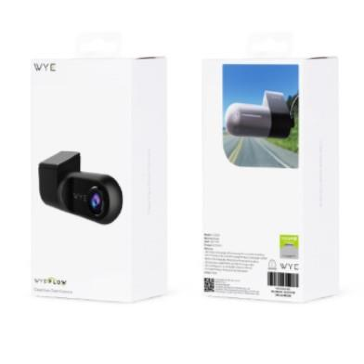 WYEFLOW ClearView 2K Dash Camera with Wi-Fi, 130° Wide View & Built-in Mic – In-Car Video Recorder, Black