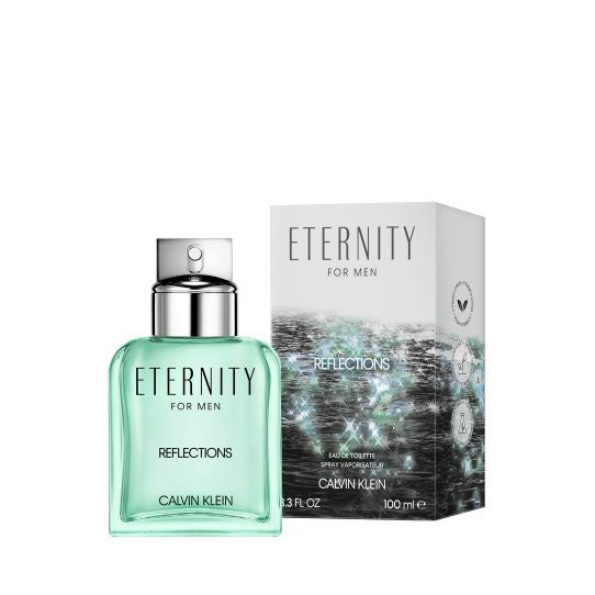 Calvin Klein Eternity for Men Reflections Eau de Toilette Spray 100ml β Fresh & Citrus, Aquatic Fragrance for Men
