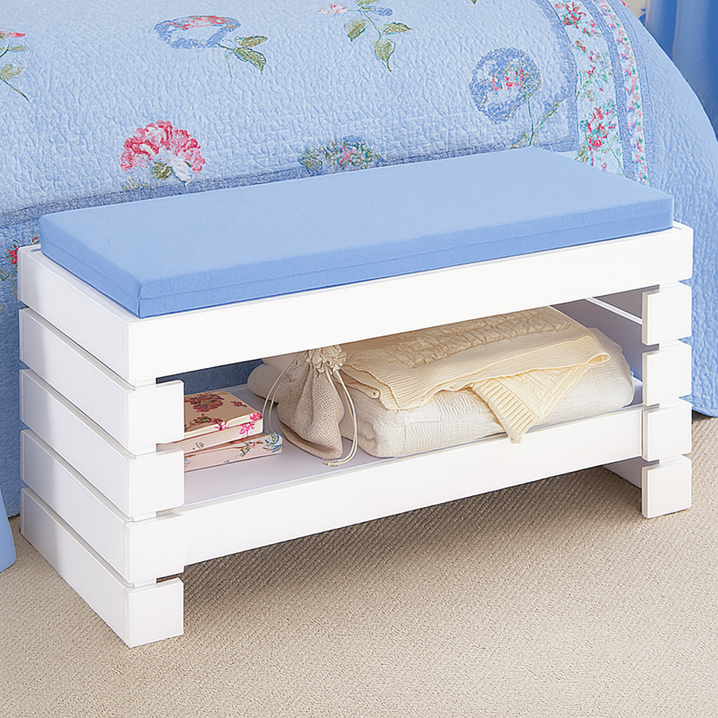 Avilo Bedroom Storage Bench – Ideal for Storing Bed Linen