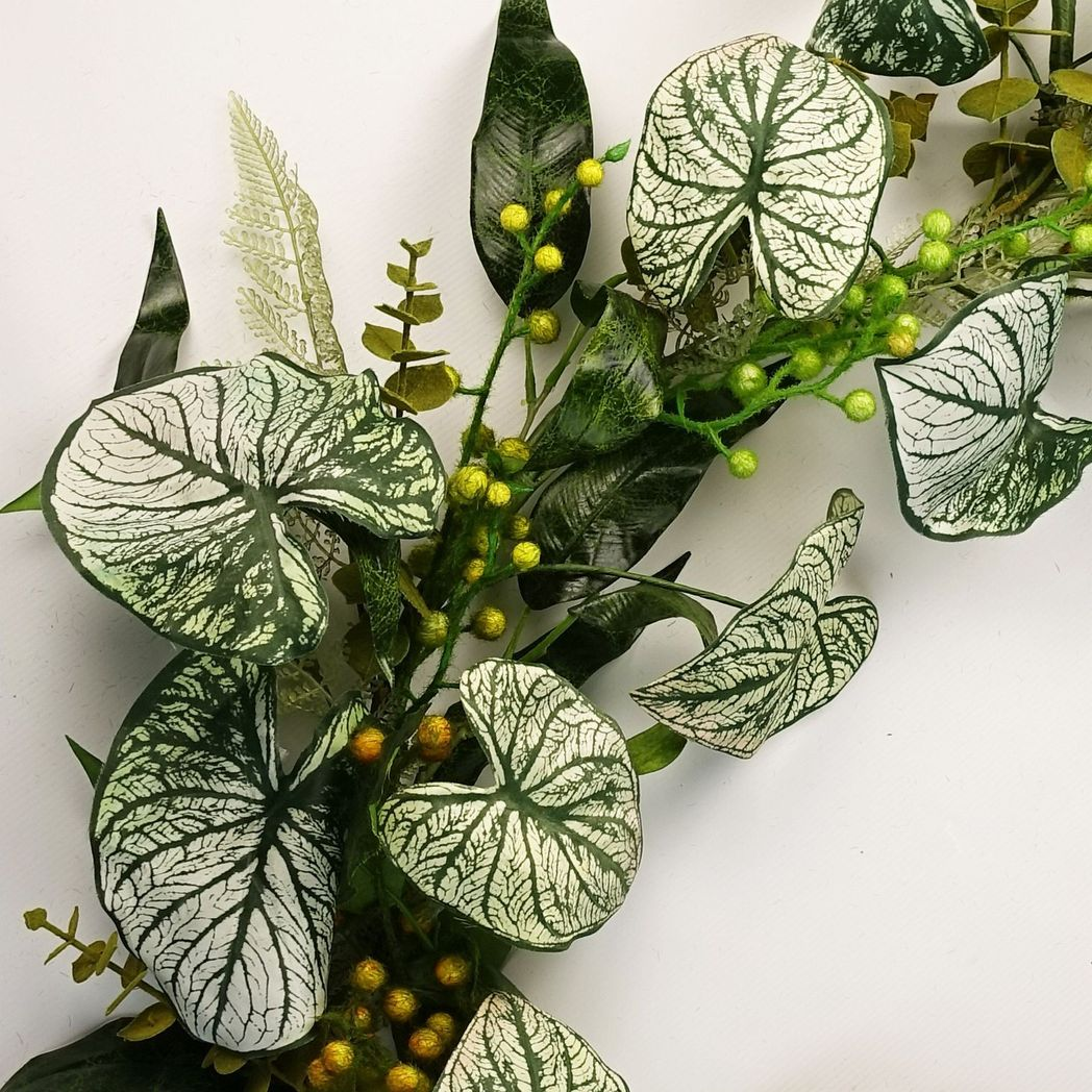 150cm Artificial Hanging Plant – Realistic Alocasia Sinuata Trailing Foliage, Green