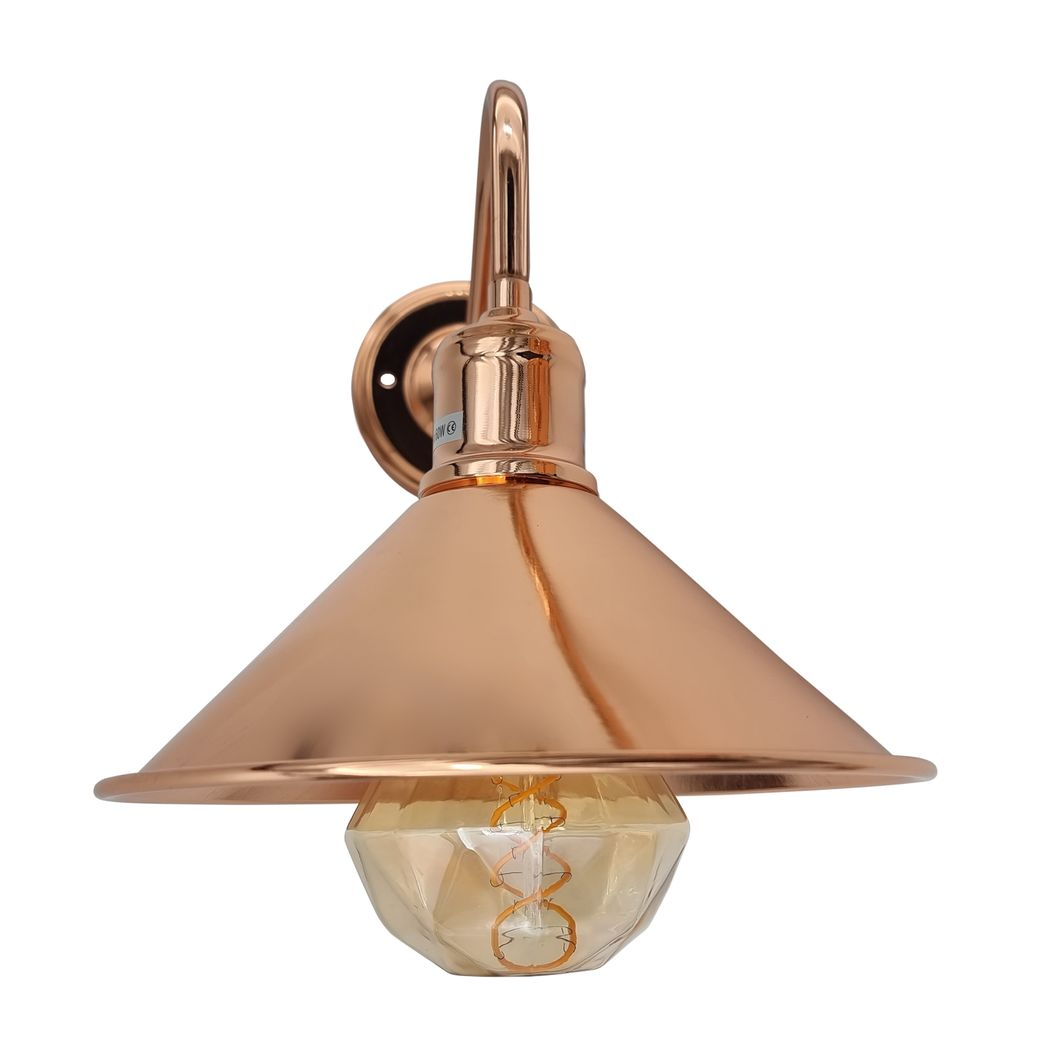 Rose Gold Retro Metal Wall Light