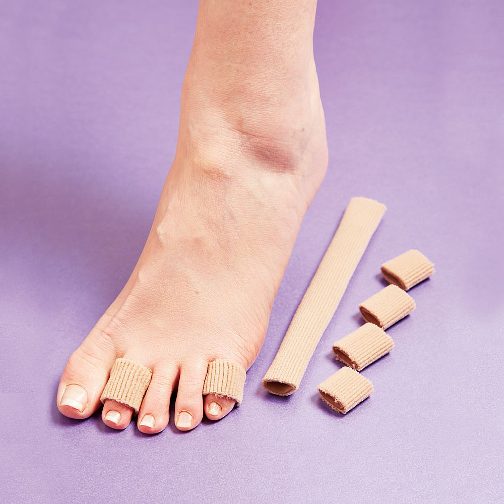Avilo Reusable Gel Toe Tubes Set of 2 – Soft Cushioning Protection for Corns, Blisters and Calluses