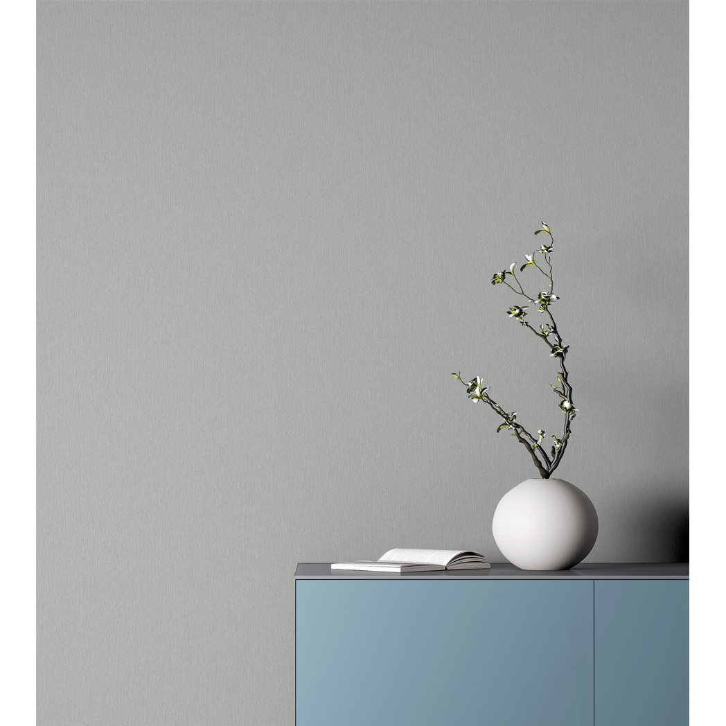 Arthouse Barcelona Plain Subtly Textured Wallpaper – On-Trend Matt Grey for Living Rooms, Halls & Bedrooms