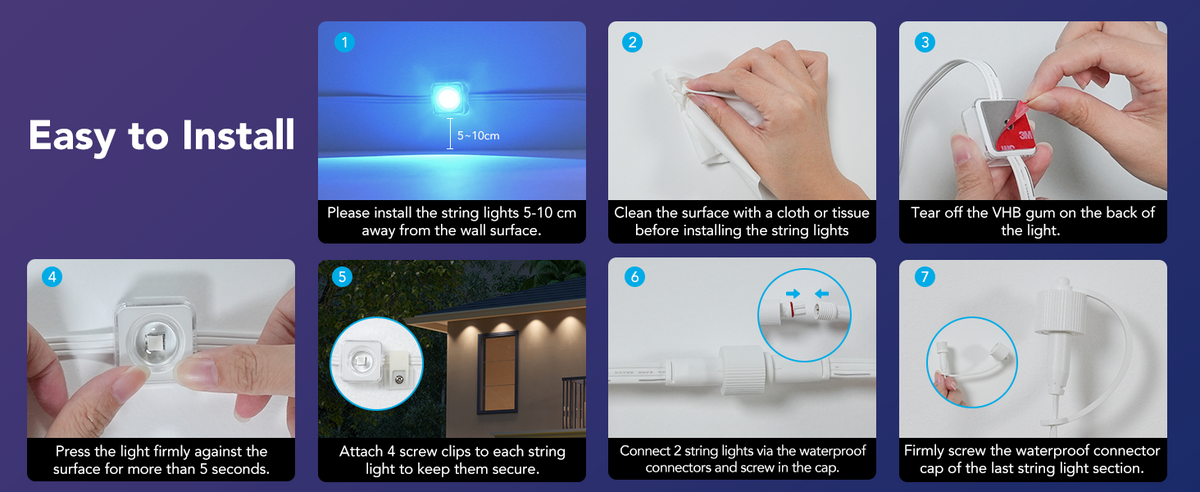 Govee RGBIC Permanent Outdoor Lights, 30m IP67 – Decorative Eaves, Fence & Corridor Lighting