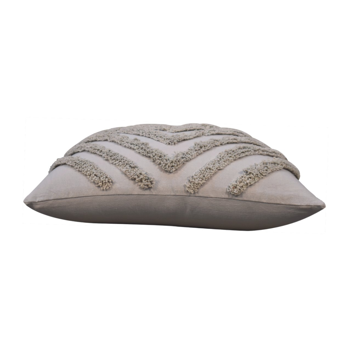 Artisan Furniture Tacy Bohemian Cotton Cushion Set of 2 – Diamond Woven Design with Tassels, Grey