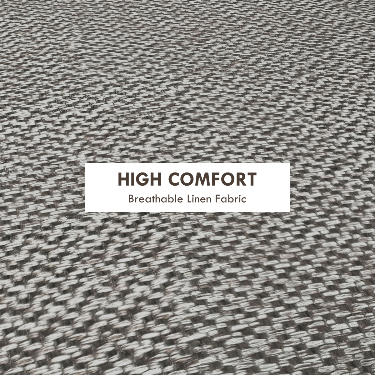 HOMCOM Round Storage Ottoman with Cushioned Top & Hidden Space – Footstool, Light Grey