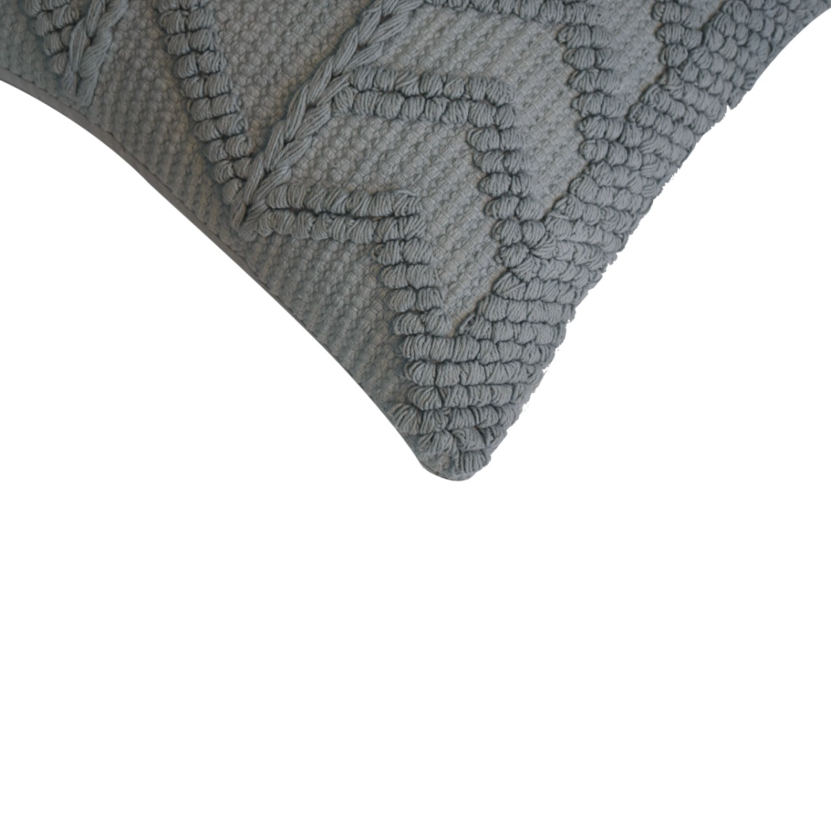 Artisan Furniture Alda Zig-Zag Cushions, Set of 2 – Plump Scatter Cushions for Sofa & Bedroom, Grey