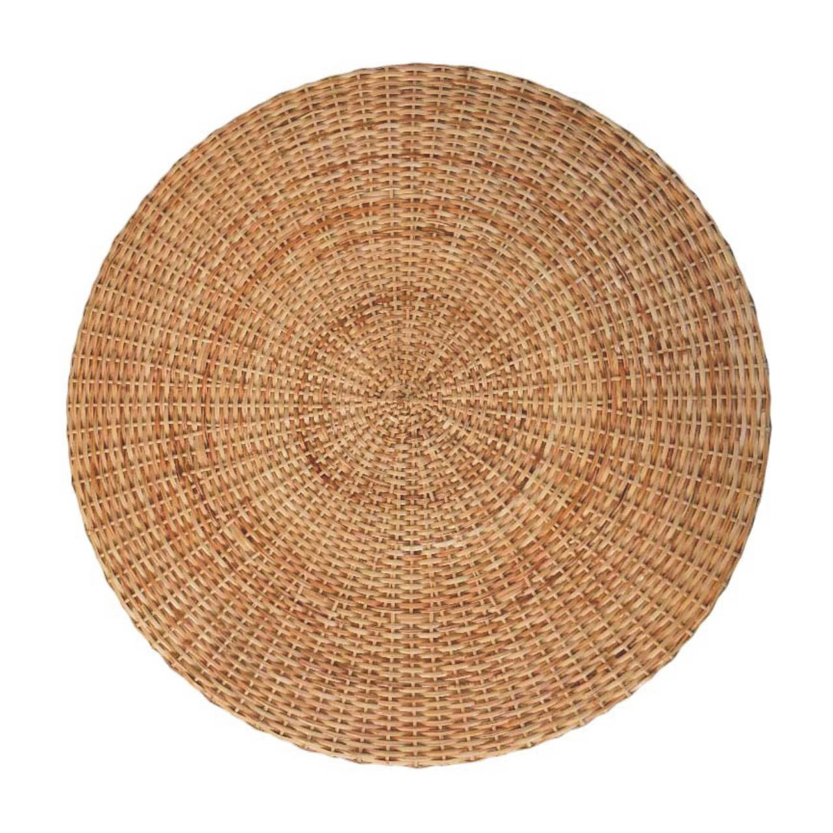 Artisan Furniture Regency Round Woven Coffee Table with Smooth Circular Top – Living Room Centrepiece, Brown