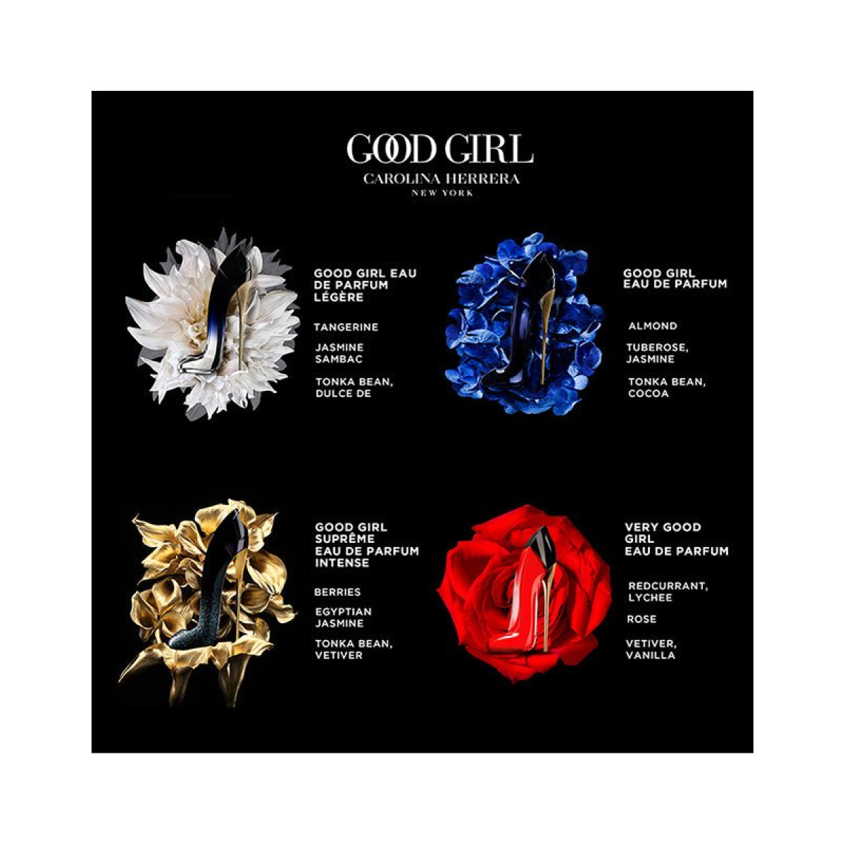 Carolina Herrera Very Good Girl Eau de Parfum Spray 80ml β Floral, Fruity Fragrance for Women