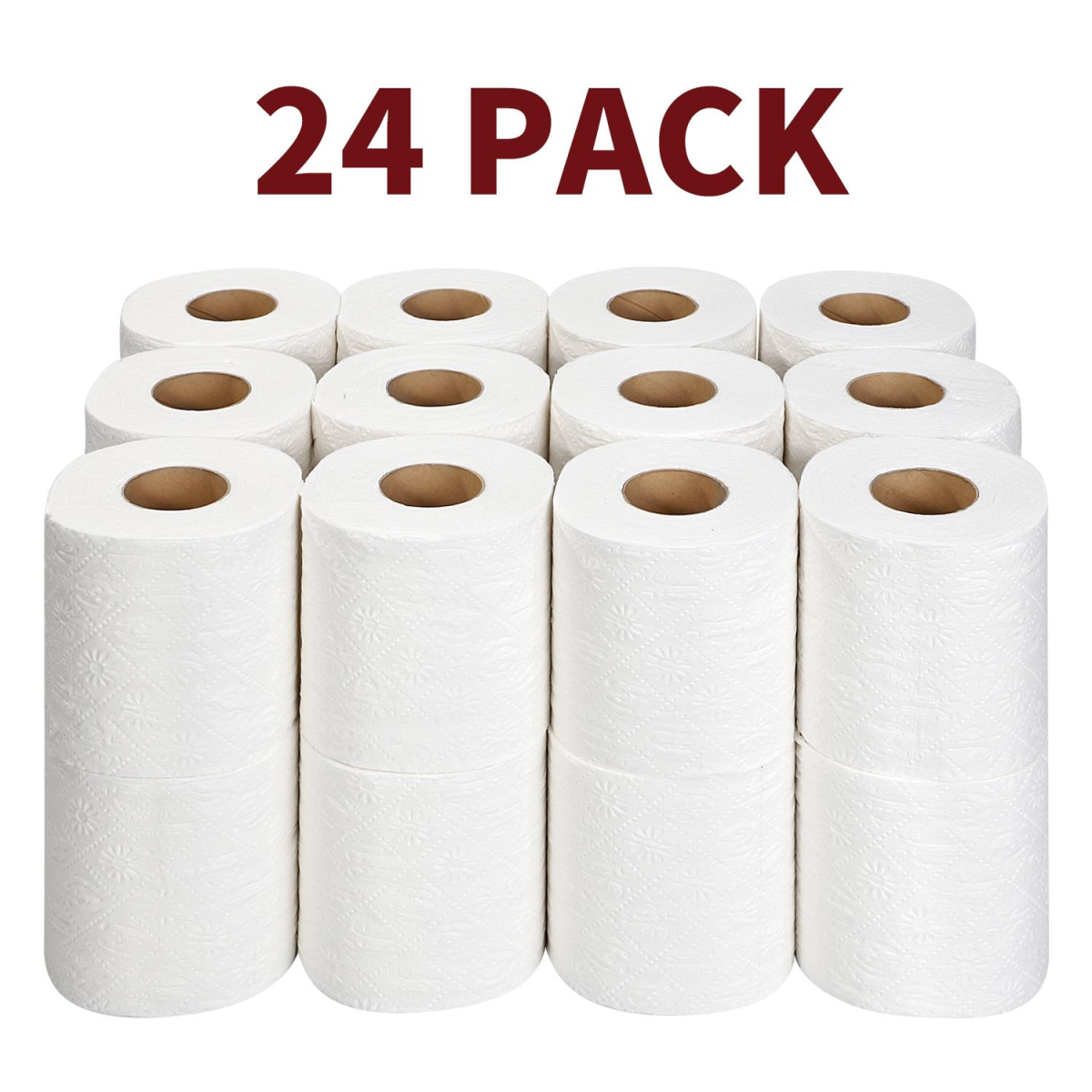 Vinsani Bamboo Toilet Roll 24 Pack – Eco-Friendly Sustainable Toilet Tissue