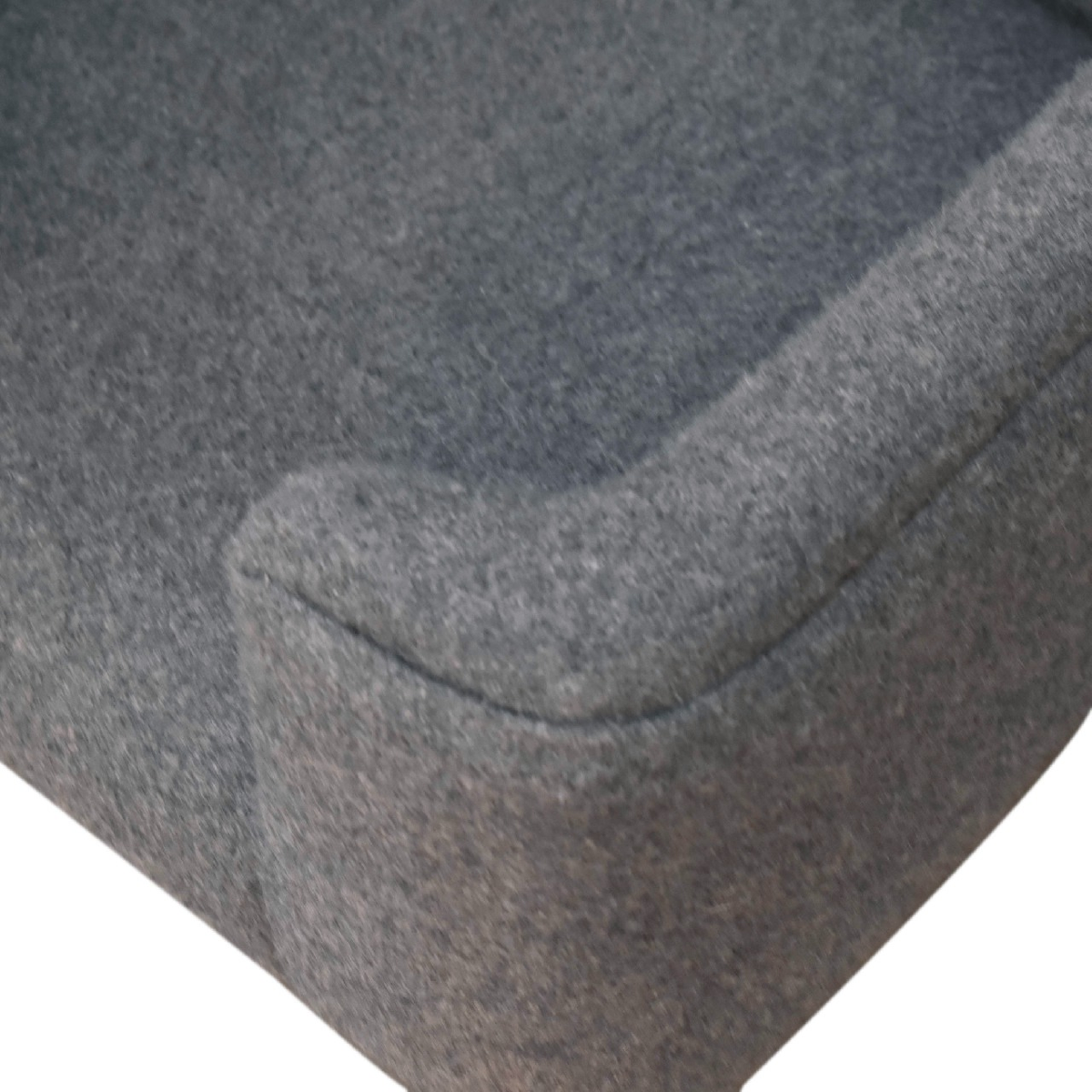 Artisan Furniture Mini Pet Sofa Bed in Solid Wood with Grey Tweed Upholstery – Padded Cushions for Small Pets