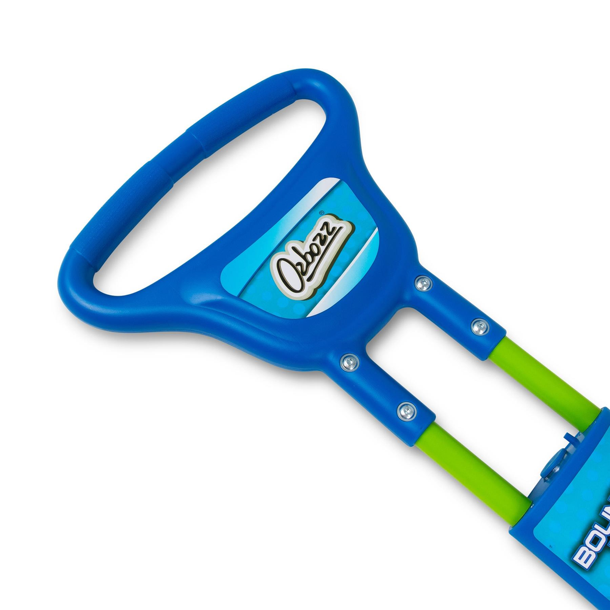 Ozbozz Go Light Up Pogo Stick, 89cm Spring-Powered – Outdoor Garden Game for Boys & Girls, Blue