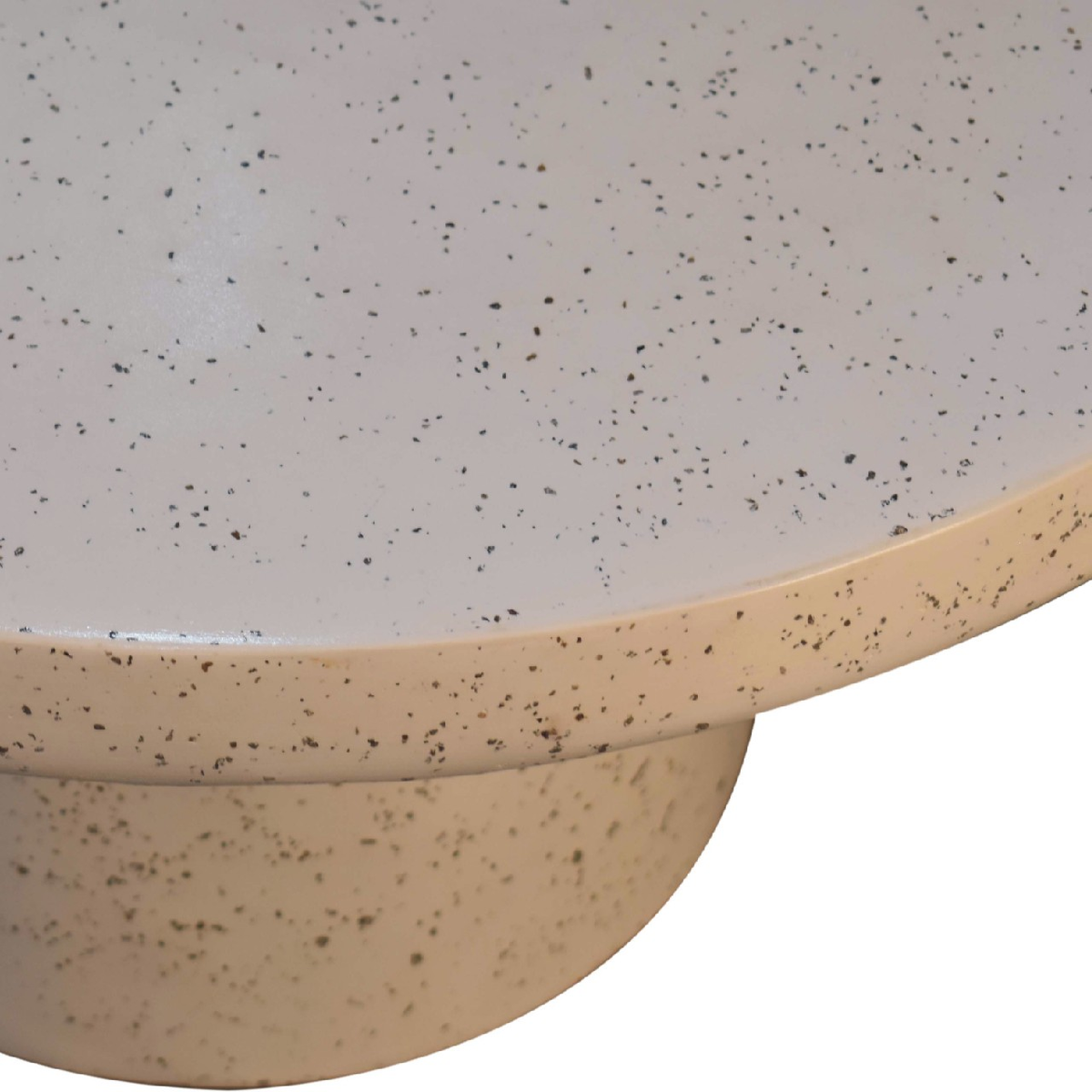 Artisan Furniture Serenity Terrazzo Coffee Table with Pedestal Base – Smooth Living Room Centrepiece