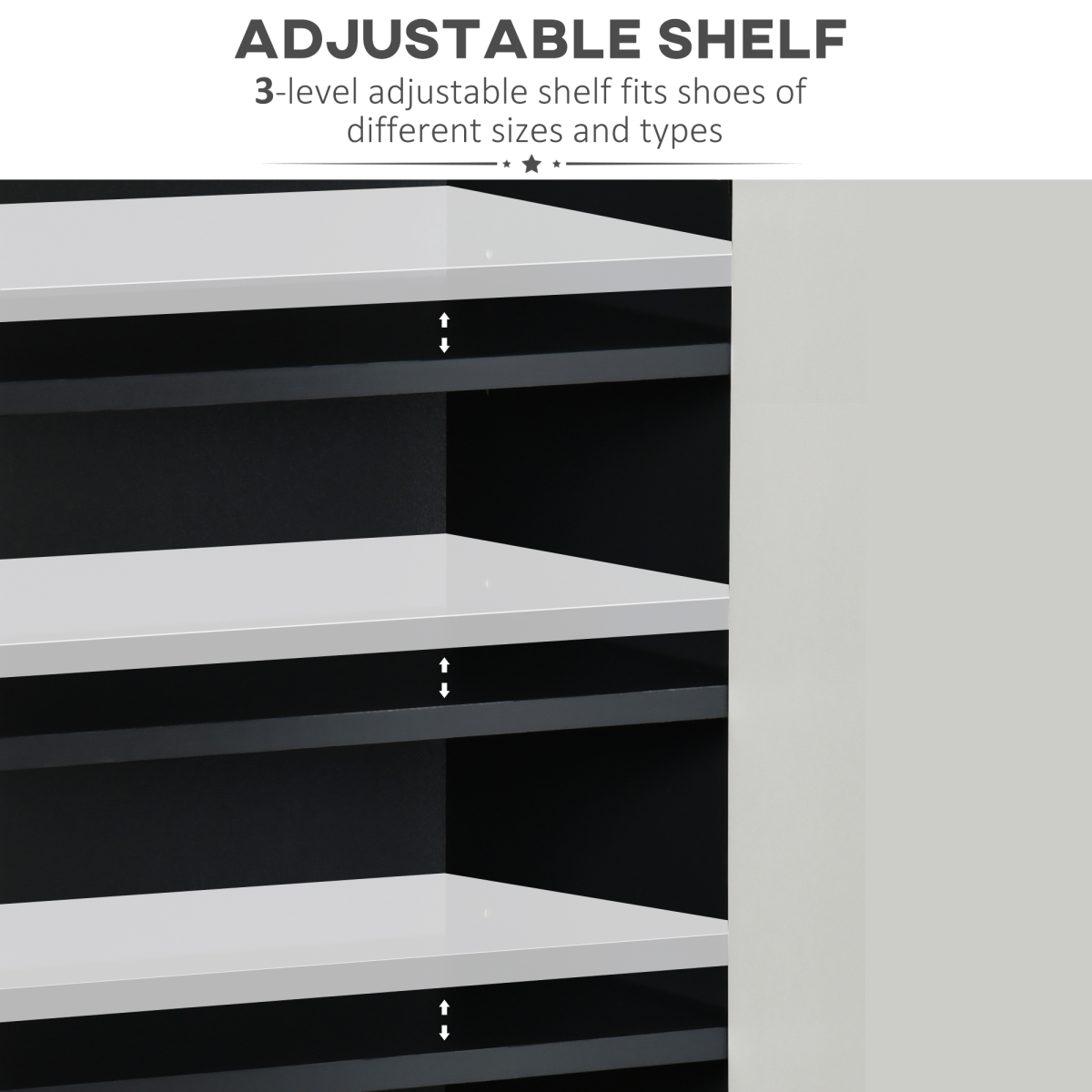 Modern Gloss & Matte Hallway Shoe Cupboard with Adjustable Shelves – Slim Enclosed Shoe Storage
