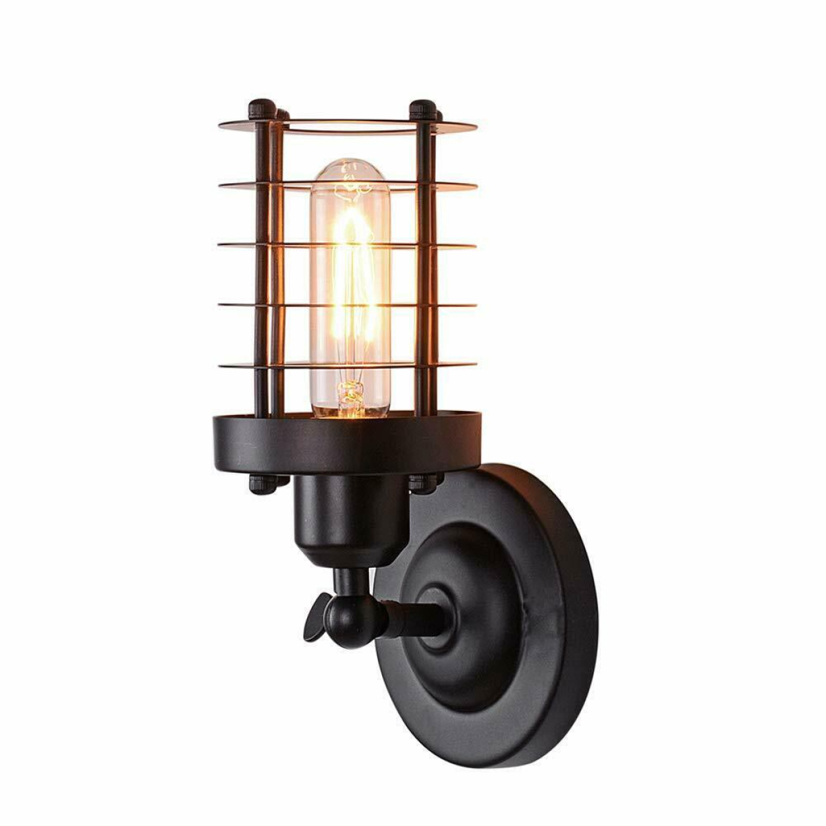 Adjustable Metal Cage Wall Sconce