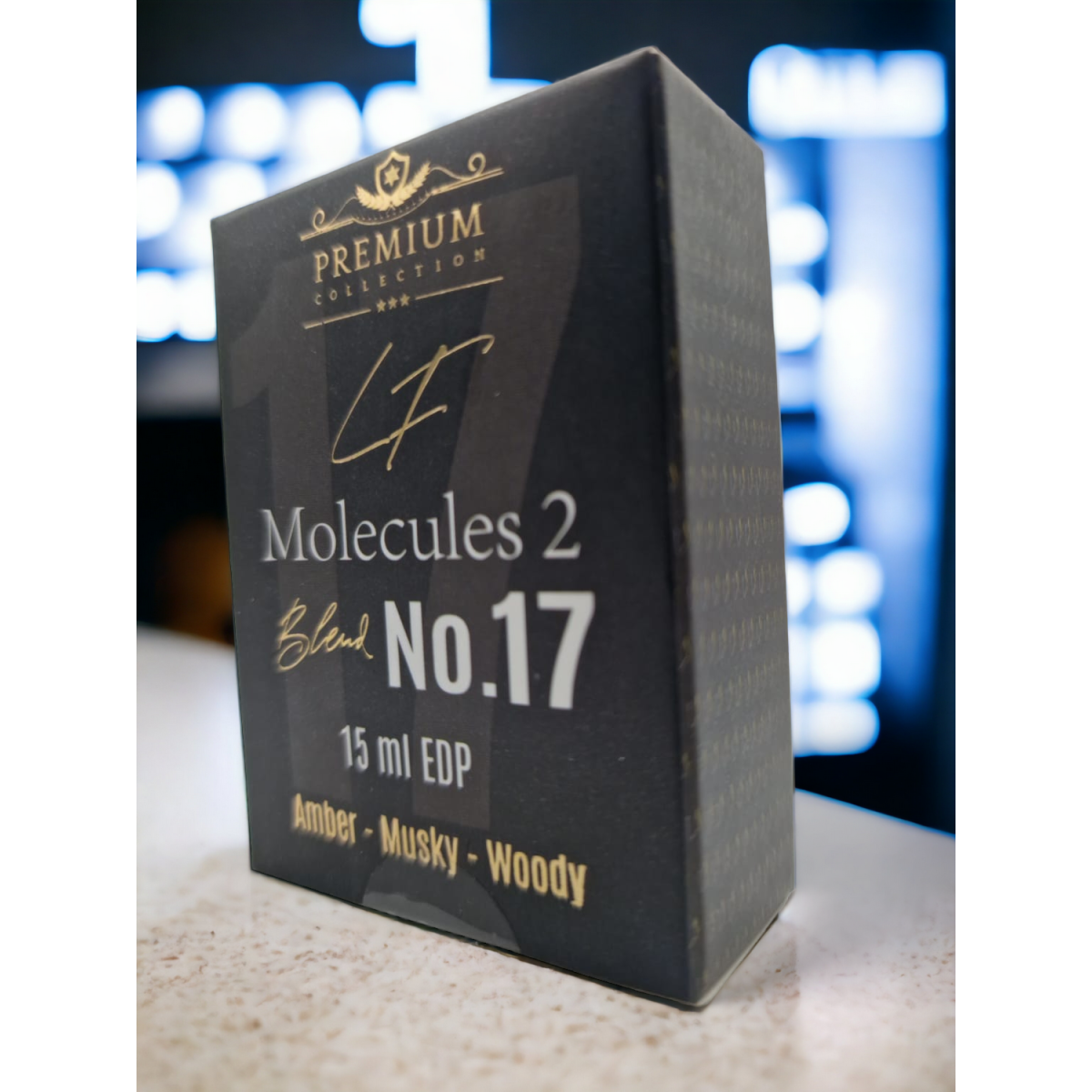 Livfragrance Blend No.17 Molecules 2 Eau de Parfum Oil-Based Clean Ambroxan & Musk Travel Fragrance 15ml – Musky, Amber & Oriental Fragrance, Unisex