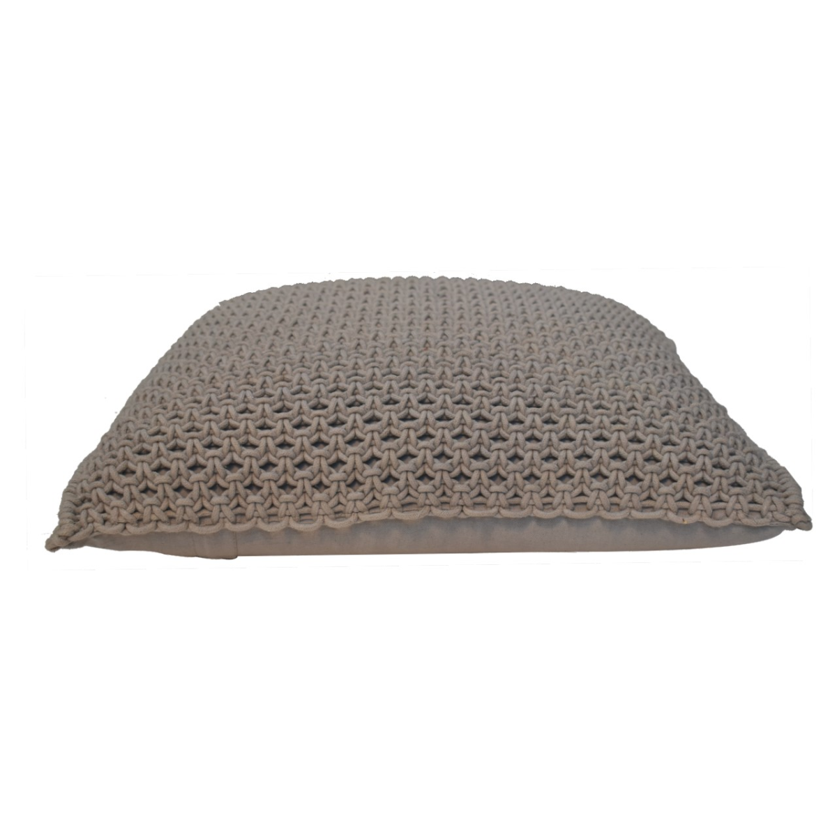 Artisan Furniture Myra Cushion Set of 2 – Woven Design Scatter Cushions with Plump Filling, Grey