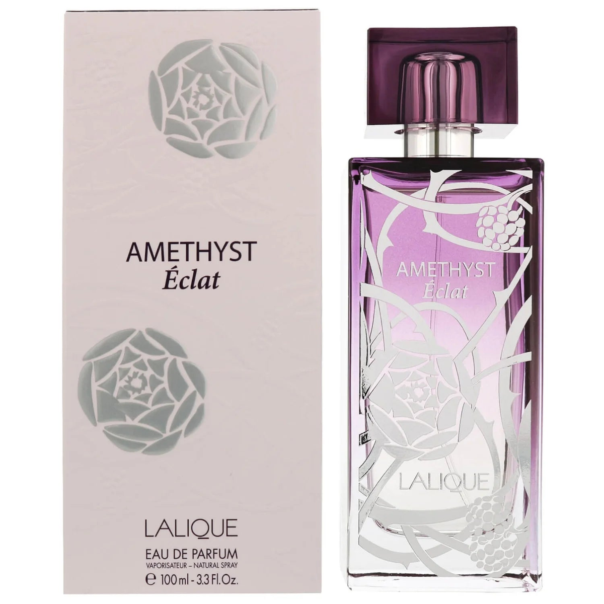 Lalique Amethyst Eclat Eau de Parfum Spray 100ml – Floral, Fresh & Citrus Fragrance for Women