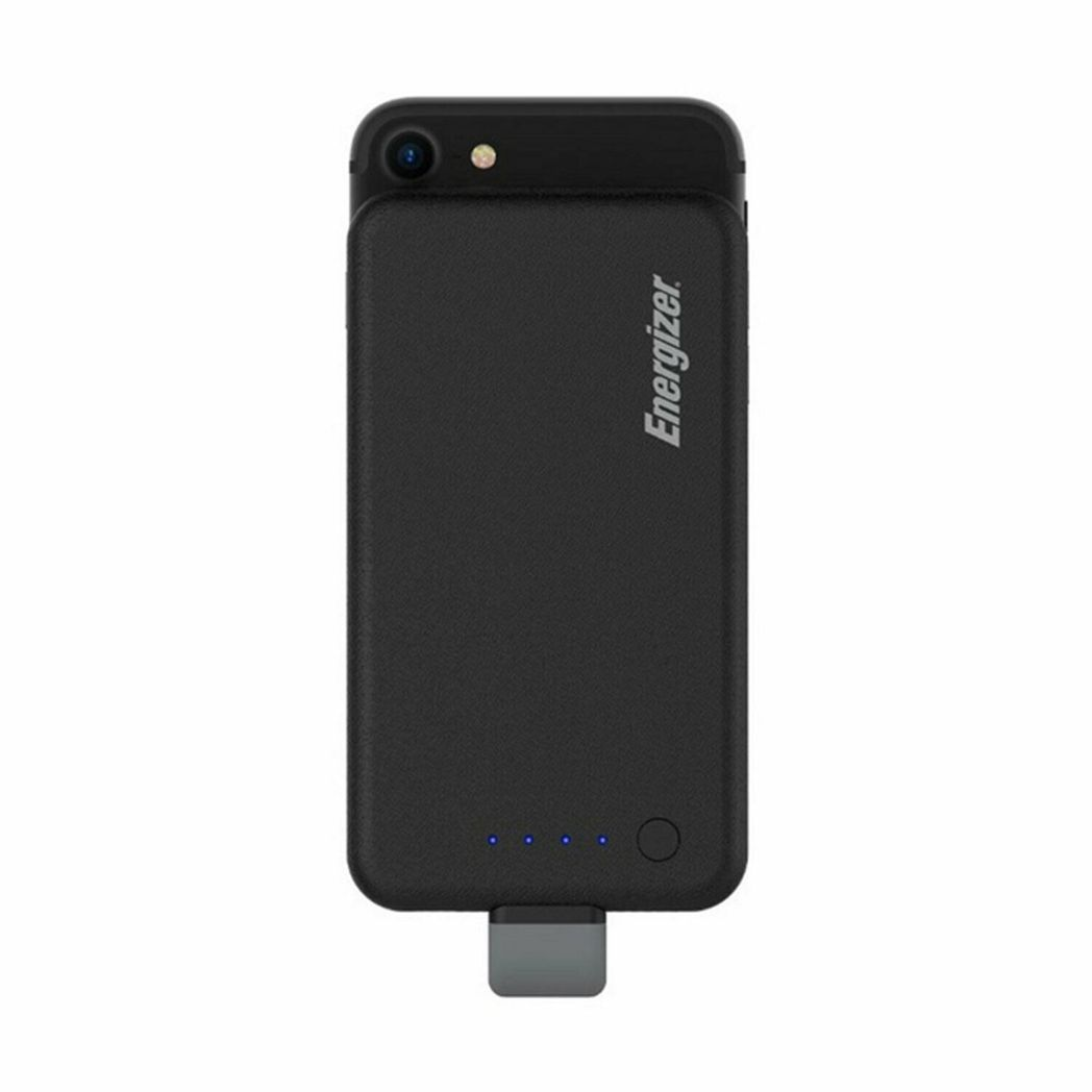 Energizer 4000mAh Slim Power Bank with Built-in Micro USB Tip & Suction Cups – Portable Charger, Black