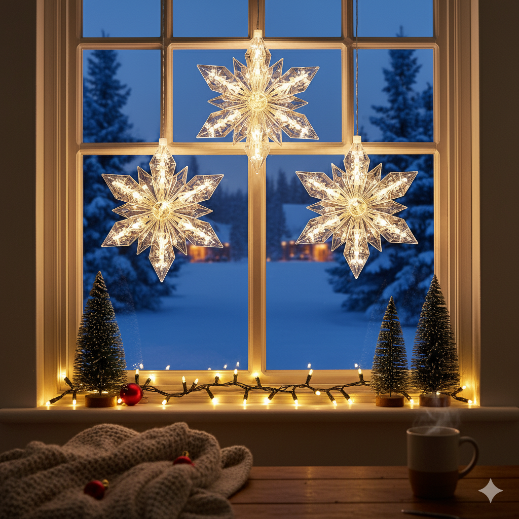Avilo LED Hanging Star – Festive Christmas Light Decoration, Indoor Use Only