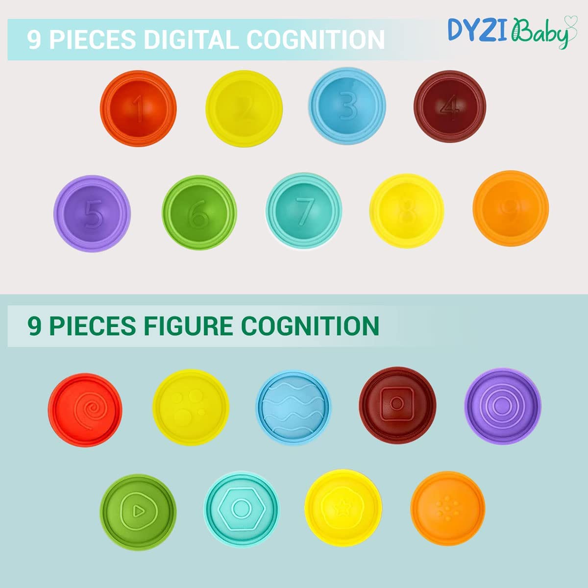DYZI Suction Cup Spinner Bath Toys – Sensory Toys for Toddlers, Set of 3 Sun, Bee and Carrot Spinners