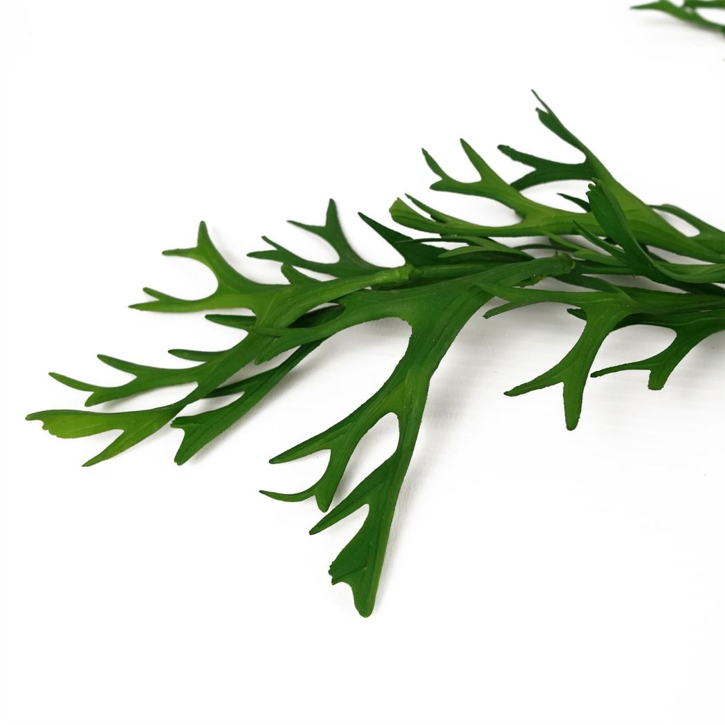 Leaf 80cm Hanging Artificial Staghorn Fern – Realistic Plastic Foliage, Trimmable Length
