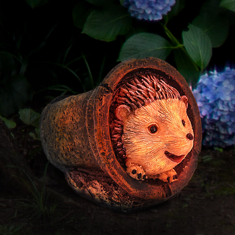 Avilo Hedgehog Solar Light – Detailed Garden Ornament with Built-In Solar Panel