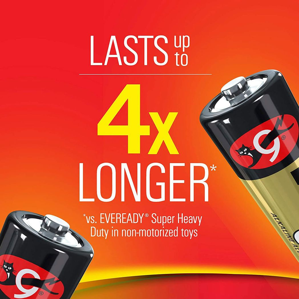 Eveready Gold Alkaline AAA/LR03 Batteries, 8 Pack (4 + 4) – Long Shelf Life Power for Remotes & Toys
